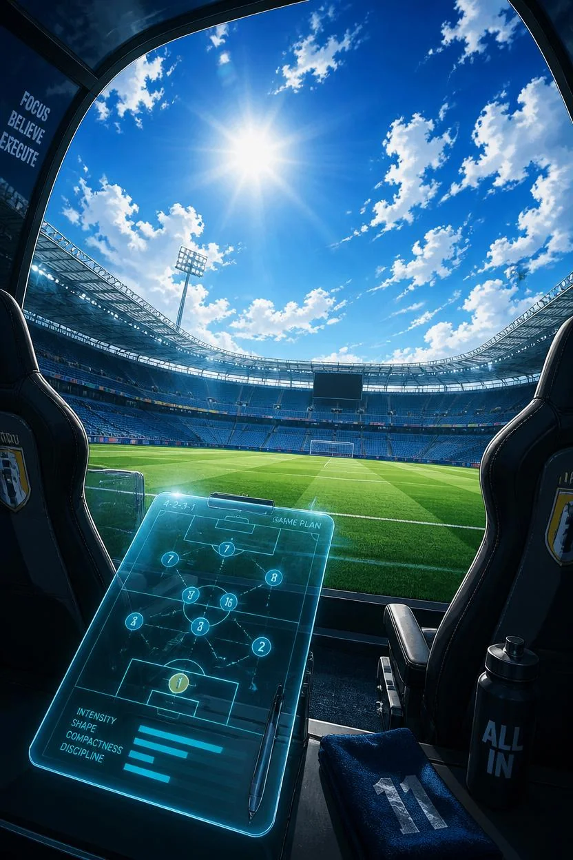 Artwork of the club's formation pitch