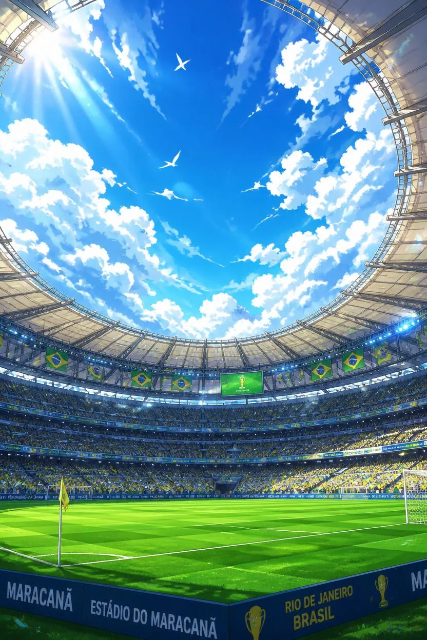 Artwork of the stadium for matches between clubs
